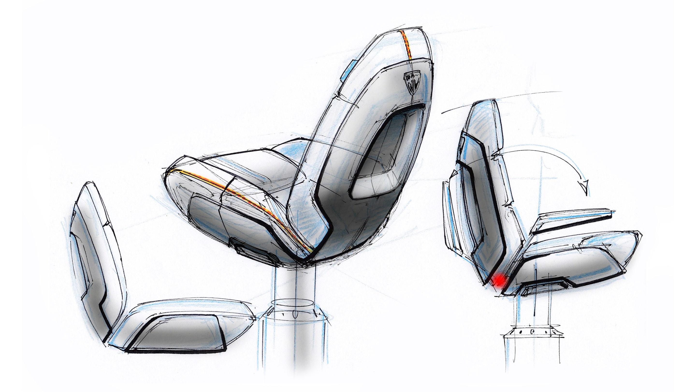 Wajer Yachts design sketches studioBOUWMEESTER