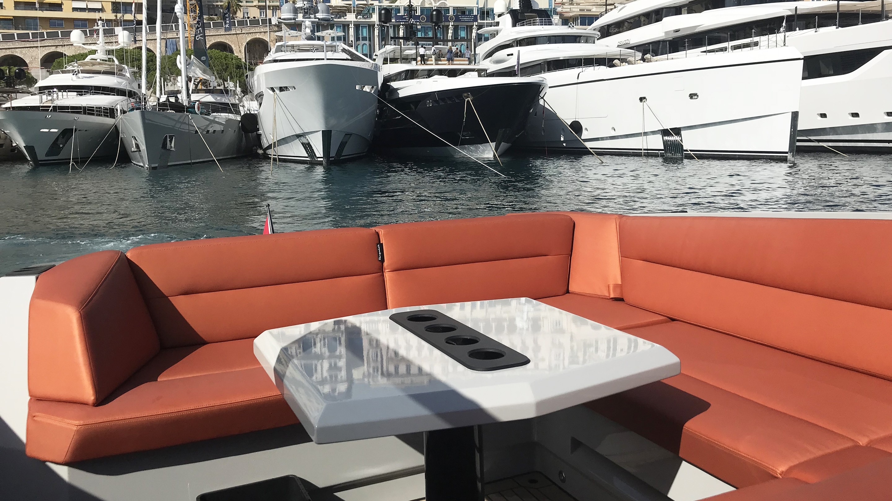 Vanquish 45 Monaco upholstery design by studioBOUWMEESTER